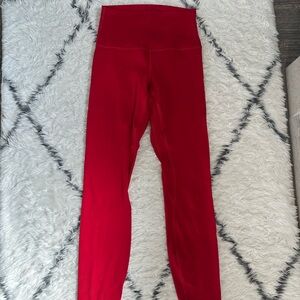 Lululemon Athletica Red Align Leggings